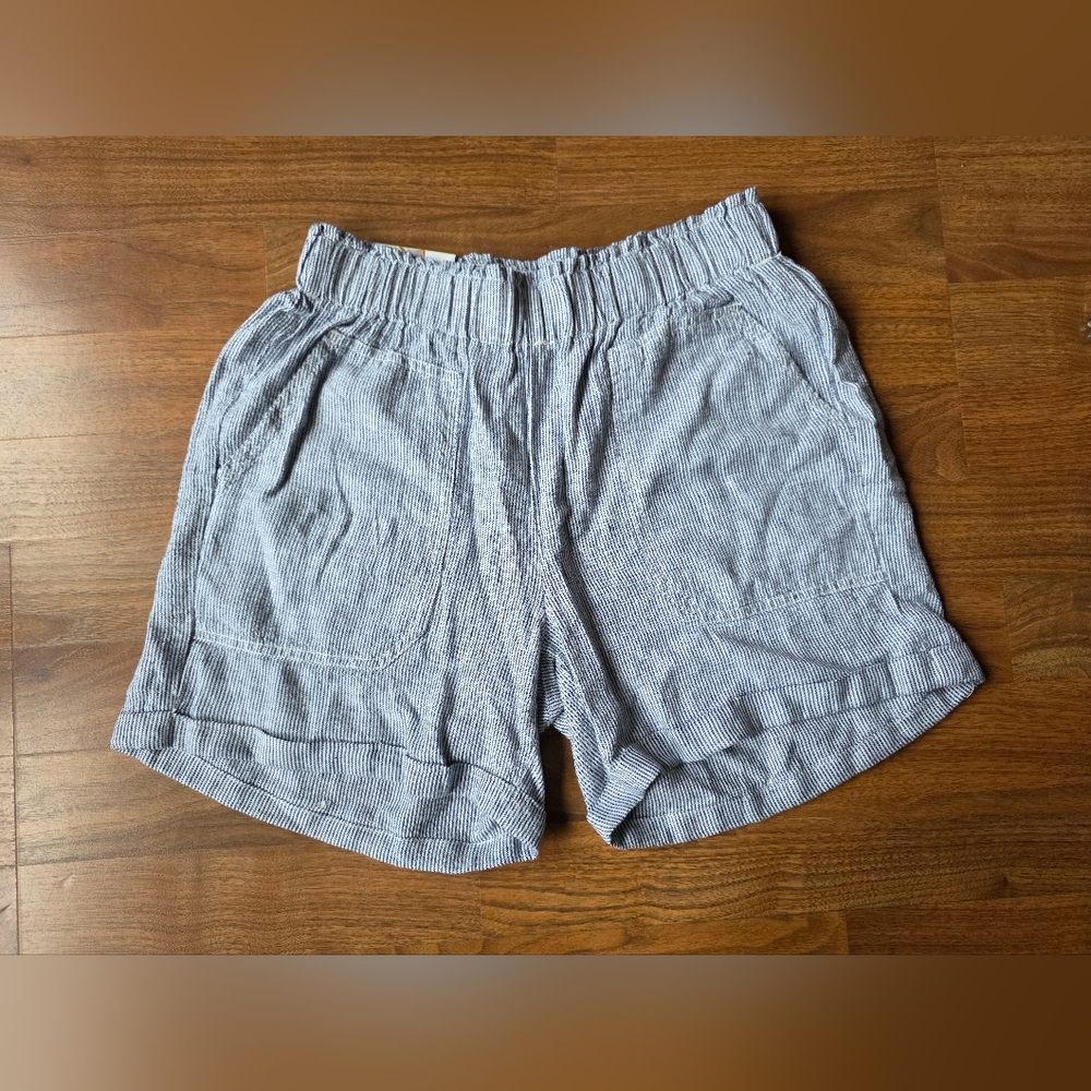 Striped Blue Women's Shorts